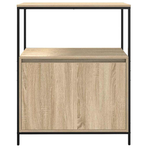 vidaXL Bathroom Cabinet with Shelves Sonoma Oak 76.5x35x95 cm