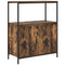 vidaXL Bathroom Cabinet with Shelves Smoked Oak 76.5x35x95 cm