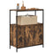 vidaXL Bathroom Cabinet with Shelves Smoked Oak 76.5x35x95 cm