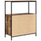 vidaXL Bathroom Cabinet with Shelves Smoked Oak 76.5x35x95 cm