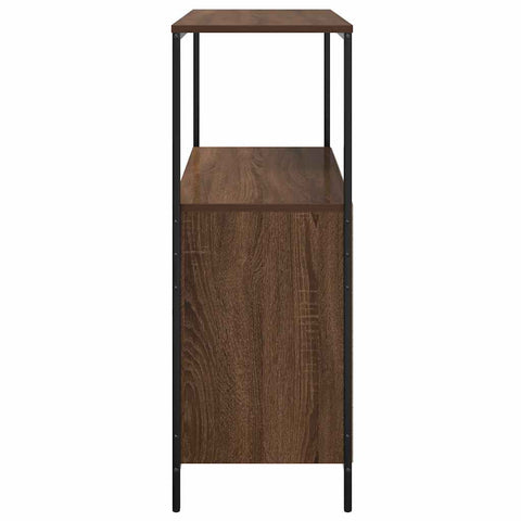 vidaXL Bathroom Cabinet with Shelves Brown Oak 76.5x35x95 cm