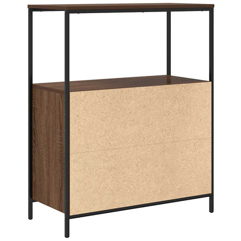 vidaXL Bathroom Cabinet with Shelves Brown Oak 76.5x35x95 cm