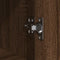 vidaXL Bathroom Cabinet with Shelves Brown Oak 76.5x35x95 cm
