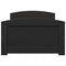 vidaXL Day Bed with 2 Drawers without Mattress IRUN Black 90x200 cm