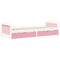 vidaXL Day Bed with 2 Drawers without Mattress IRUN White&Pink 90x200 cm