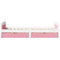 vidaXL Day Bed with 2 Drawers without Mattress IRUN White&Pink 90x200 cm