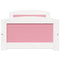 vidaXL Day Bed with 2 Drawers without Mattress IRUN White&Pink 90x200 cm
