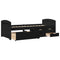 vidaXL Day Bed with 5 Drawers without Mattress IRUN Black 90x200 cm
