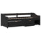 vidaXL Day Bed with 3 Drawers without Mattress IRUN Black 90x200 cm