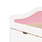 vidaXL Day Bed with 3 Drawers without Mattress IRUN White&Pink 90x200 cm