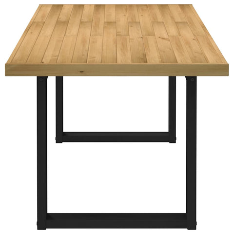 vidaXL Dining Table NOAIN U-Shaped Legs 180x90x75 cm Solid Wood Pine