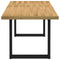 vidaXL Dining Table NOAIN U-Shaped Legs 180x90x75 cm Solid Wood Pine