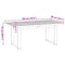 vidaXL Dining Table NOAIN U-Shaped Legs 180x90x75 cm Solid Wood Pine