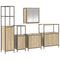 vidaXL 5-Piece Bathroom Furniture Set in Sonoma Oak Engineered Wood