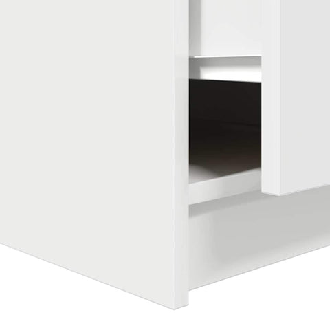 vidaXL Coffee Table with Drawers White 100x100x40 cm