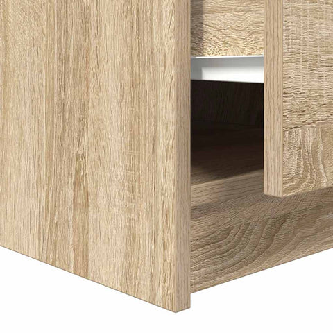 vidaXL Coffee Table with Drawers Sonoma Oak 100x100x40 cm