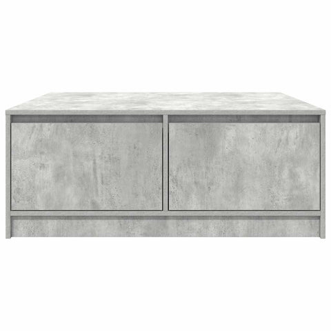 vidaXL Coffee Table with Drawers Concrete Grey 100x100x40 cm