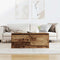 vidaXL Coffee Table with Drawers Old Wood 100x100x40 cm