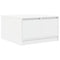 vidaXL Coffee Table with Drawers White 70.5x70x40 cm