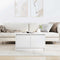 vidaXL Coffee Table with Drawers White 70.5x70x40 cm