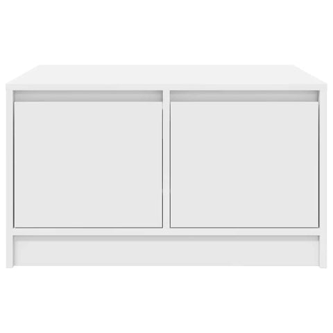 vidaXL Coffee Table with Drawers White 70.5x70x40 cm