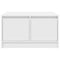 vidaXL Coffee Table with Drawers White 70.5x70x40 cm