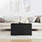 vidaXL Coffee Table with Drawers Black Oak 70.5x70x40 cm