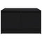 vidaXL Coffee Table with Drawers Black Oak 70.5x70x40 cm