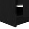 vidaXL Coffee Table with Drawers Black Oak 70.5x70x40 cm