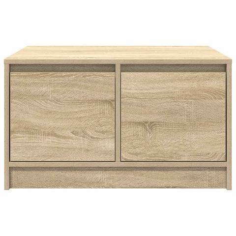 vidaXL Coffee Table with Drawers Sonoma Oak 70.5x70x40 cm