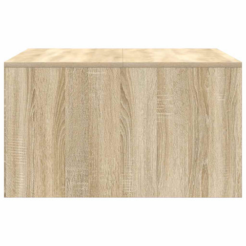 vidaXL Coffee Table with Drawers Sonoma Oak 70.5x70x40 cm