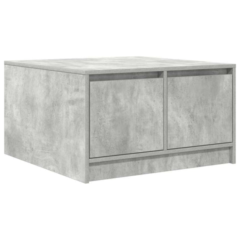 vidaXL Coffee Table with Drawers Concrete Grey 70.5x70x40 cm
