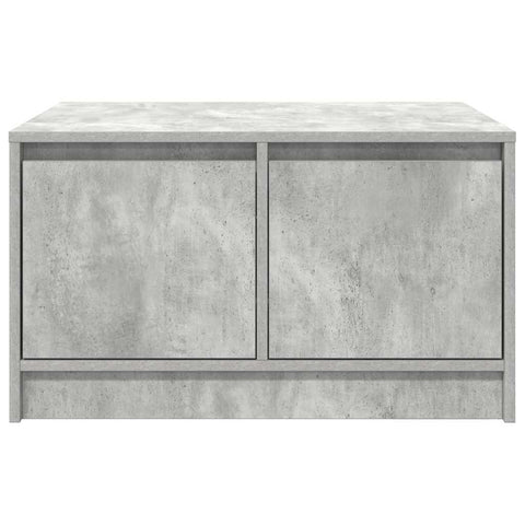 vidaXL Coffee Table with Drawers Concrete Grey 70.5x70x40 cm