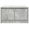 vidaXL Coffee Table with Drawers Concrete Grey 70.5x70x40 cm