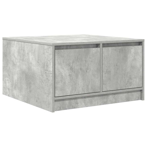 vidaXL Coffee Table with Drawers Concrete Grey 70.5x70x40 cm