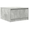 vidaXL Coffee Table with Drawers Concrete Grey 70.5x70x40 cm