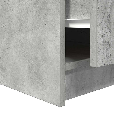 vidaXL Coffee Table with Drawers Concrete Grey 70.5x70x40 cm