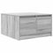 vidaXL Coffee Table with Drawers Grey Sonoma 70.5x70x40 cm