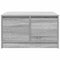 vidaXL Coffee Table with Drawers Grey Sonoma 70.5x70x40 cm