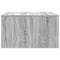 vidaXL Coffee Table with Drawers Grey Sonoma 70.5x70x40 cm