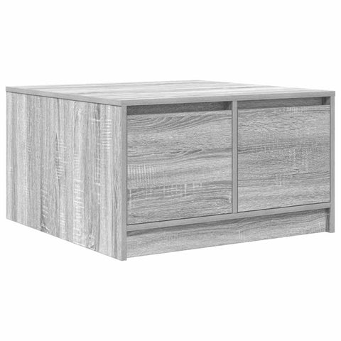 vidaXL Coffee Table with Drawers Grey Sonoma 70.5x70x40 cm