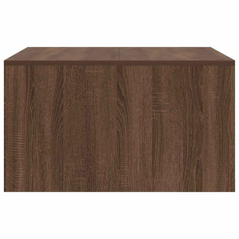 vidaXL Coffee Table with Drawers Brown Oak 70.5x70x40 cm