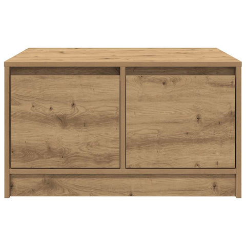 vidaXL Coffee Table with Drawers Artisan Oak 70.5x70x40 cm