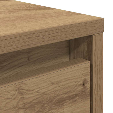 vidaXL Coffee Table with Drawers Artisan Oak 70.5x70x40 cm