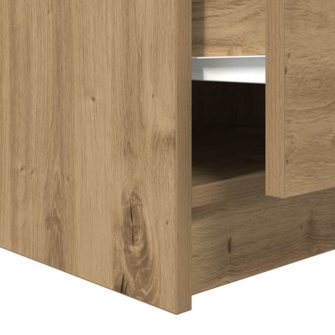 vidaXL Coffee Table with Drawers Artisan Oak 70.5x70x40 cm