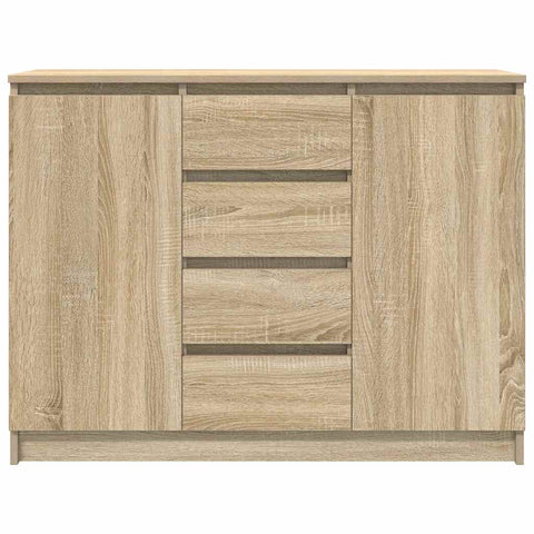 vidaXL Sideboard with Drawers Sonoma Oak 100.5x35x76 cm Engineered Wood
