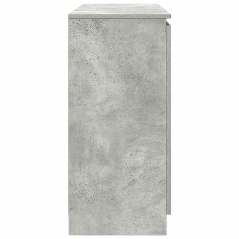 vidaXL Sideboard with Drawers Concrete Grey 100.5x35x76 cm Engineered Wood