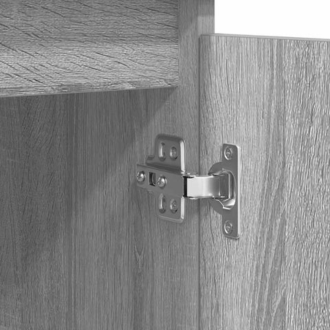 vidaXL Sideboard with Drawers Grey Sonoma 100.5x35x76 cm Engineered Wood