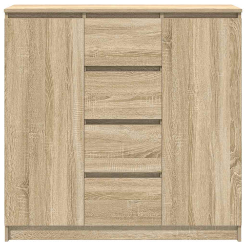 vidaXL Sideboard with Drawers Sonoma Oak 100.5x35x98.5 cm Engineered Wood