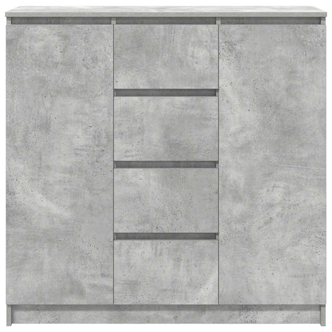 vidaXL Sideboard with Drawers Concrete Grey 100.5x35x98.5 cm Engineered Wood
